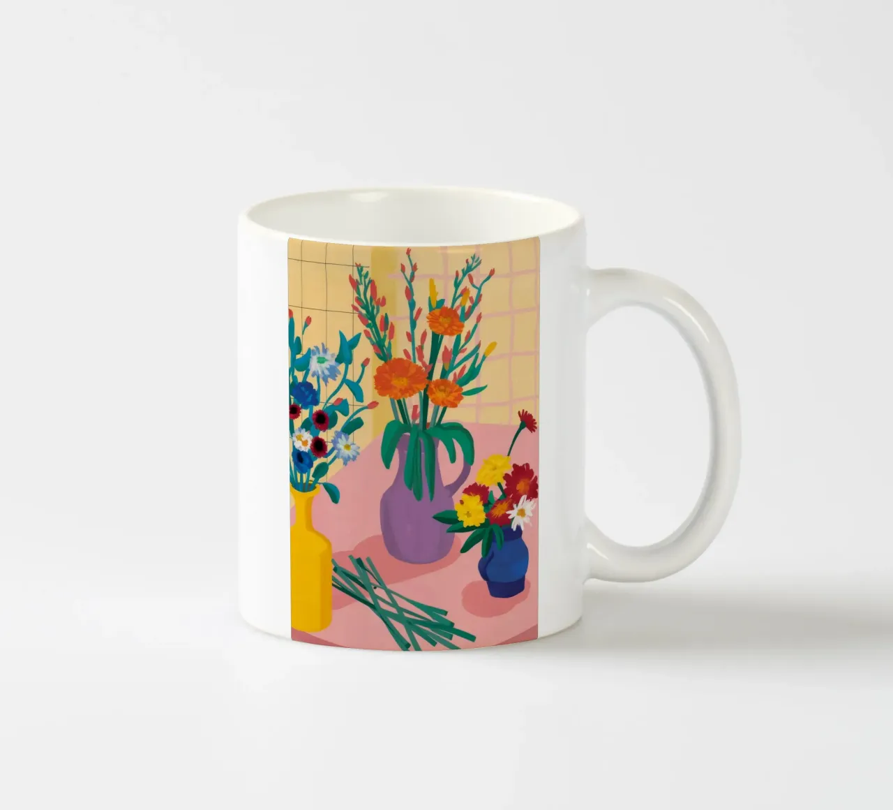 Das fröhliche Chaos des Floristen Keramik Tasse von Moonlite Desire