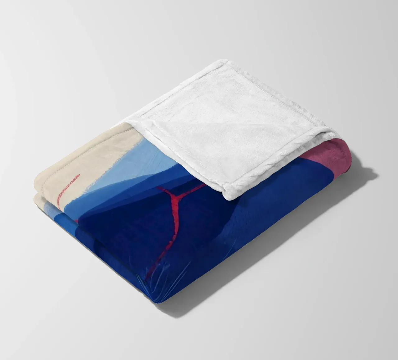 Fragmentierter Blauer Dunst Fleecedecke von Vivid Reverie