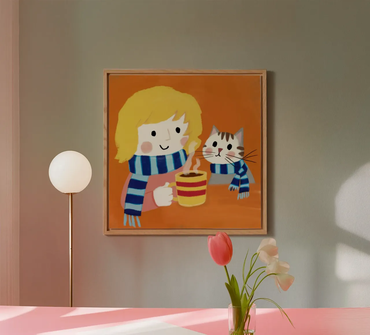 Cat Coffee Cozy forex plate by Lumie Layers