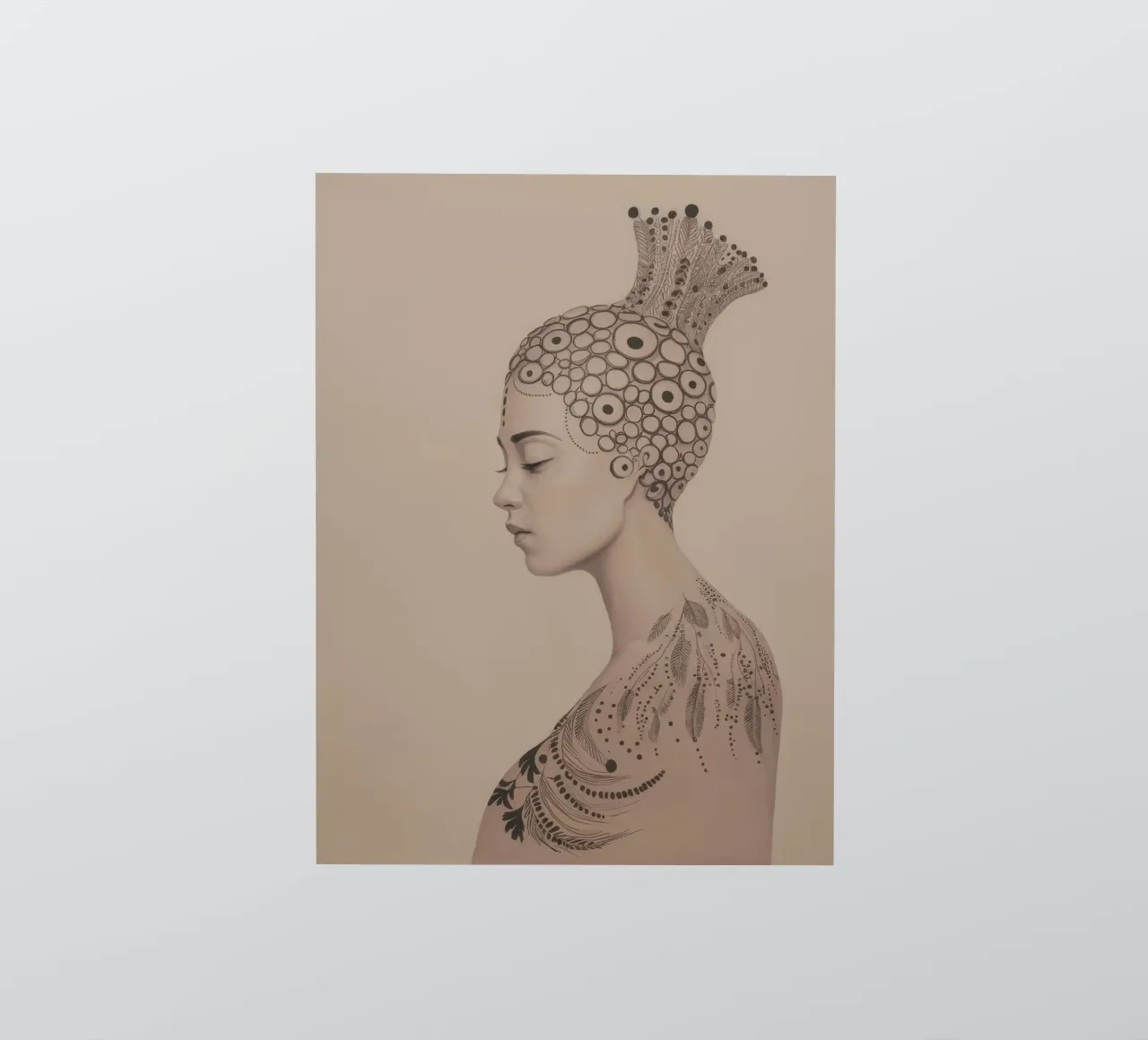 Sepia Crown Profile sticker by Vivid Reverie