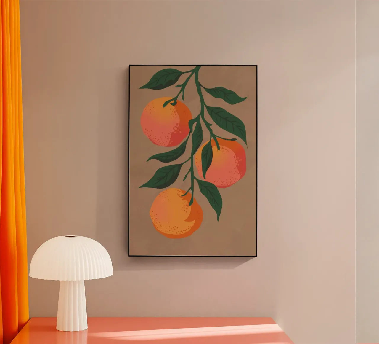 Sinaasappeltak oogst acryl van Lumie Layers