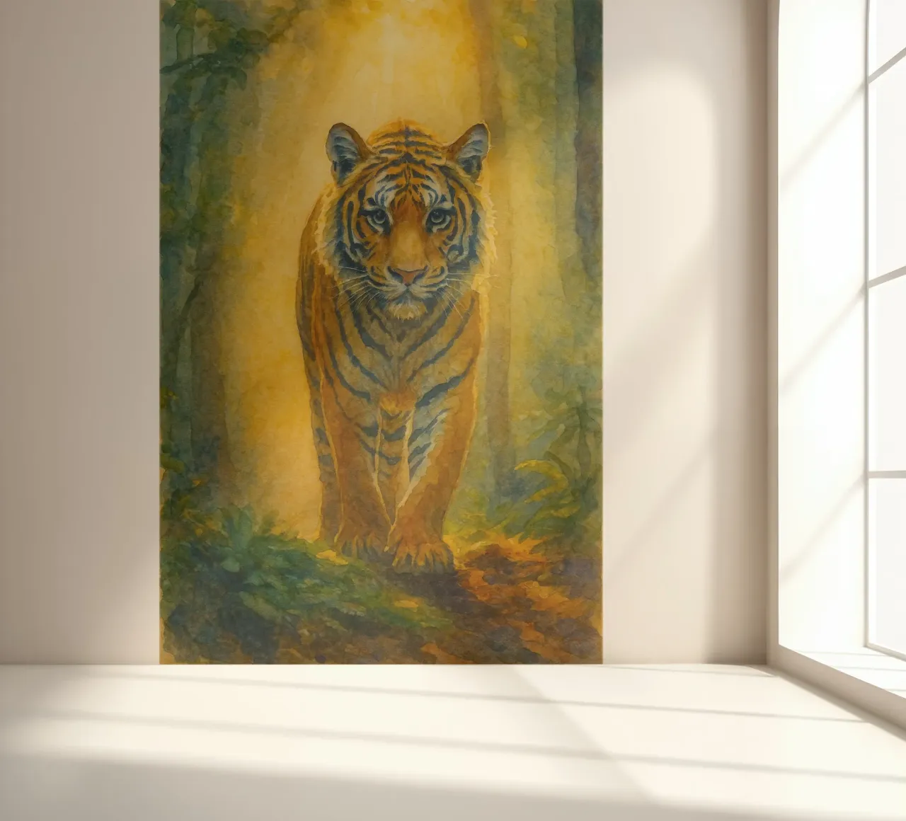 tiger malerei zeichnung kunst Fototapete von lauraa