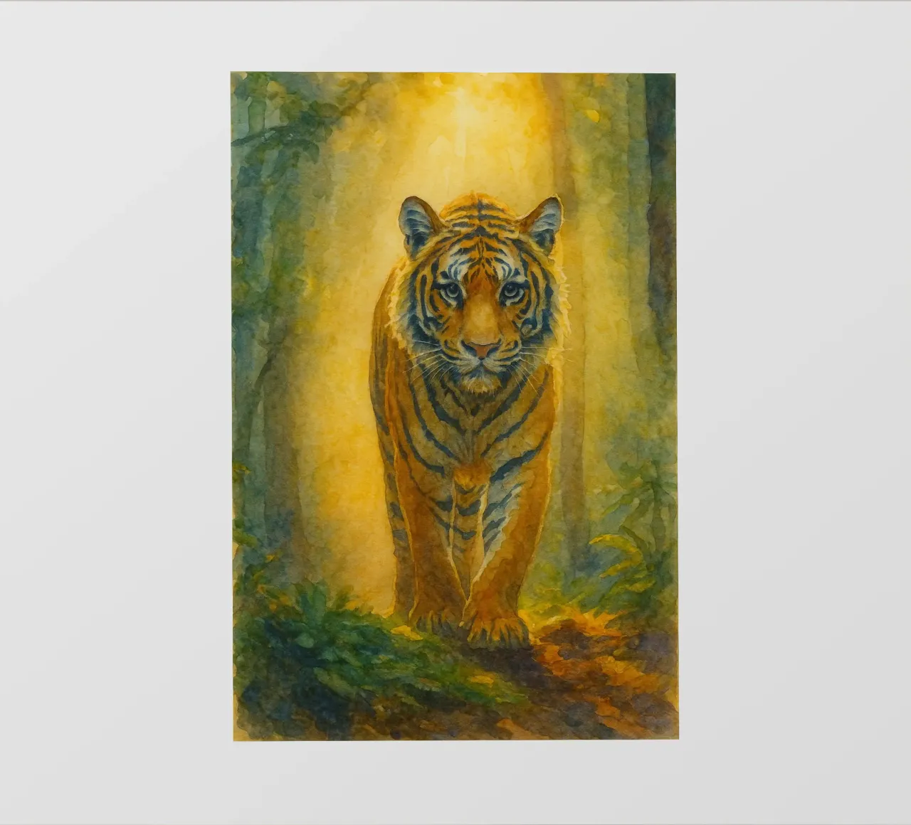 tiger malerei zeichnung kunst Fototapete von lauraa