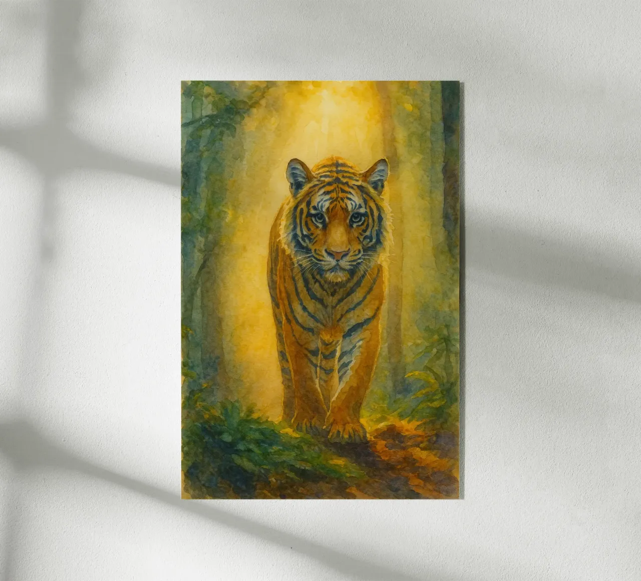 tiger painting drawing art acrylic glass by lauraa