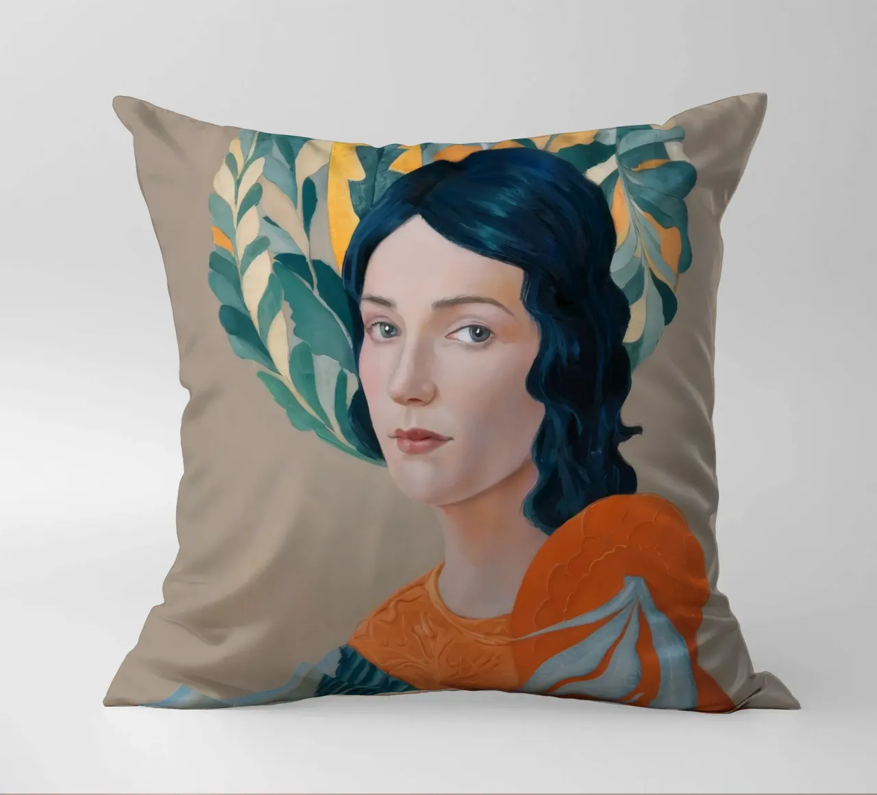 Copricapo di agrumi Gaze cuscino da Vivid Reverie