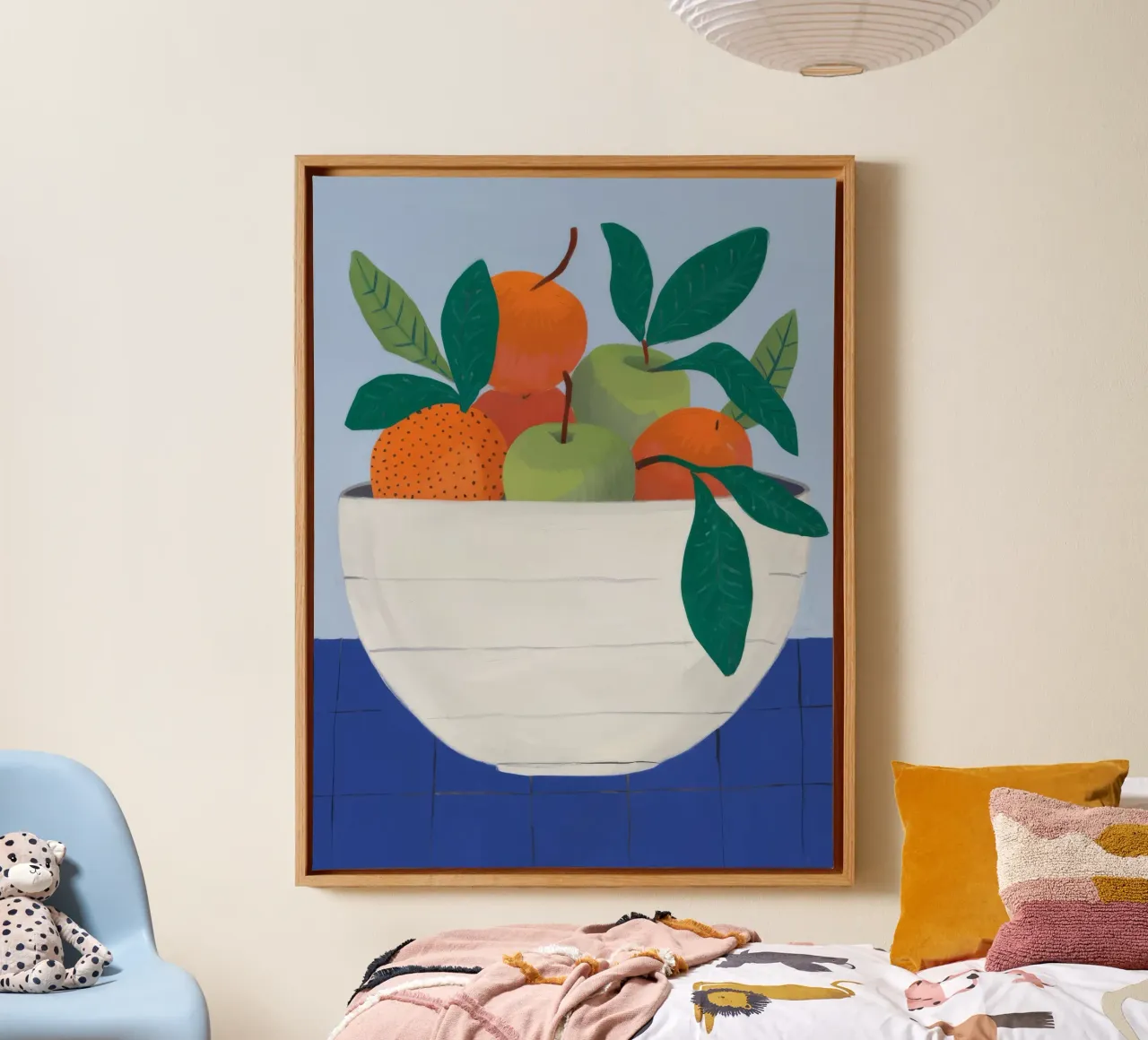 Guava Bowl Freshness canvas with Floater frame by Lumie Layers