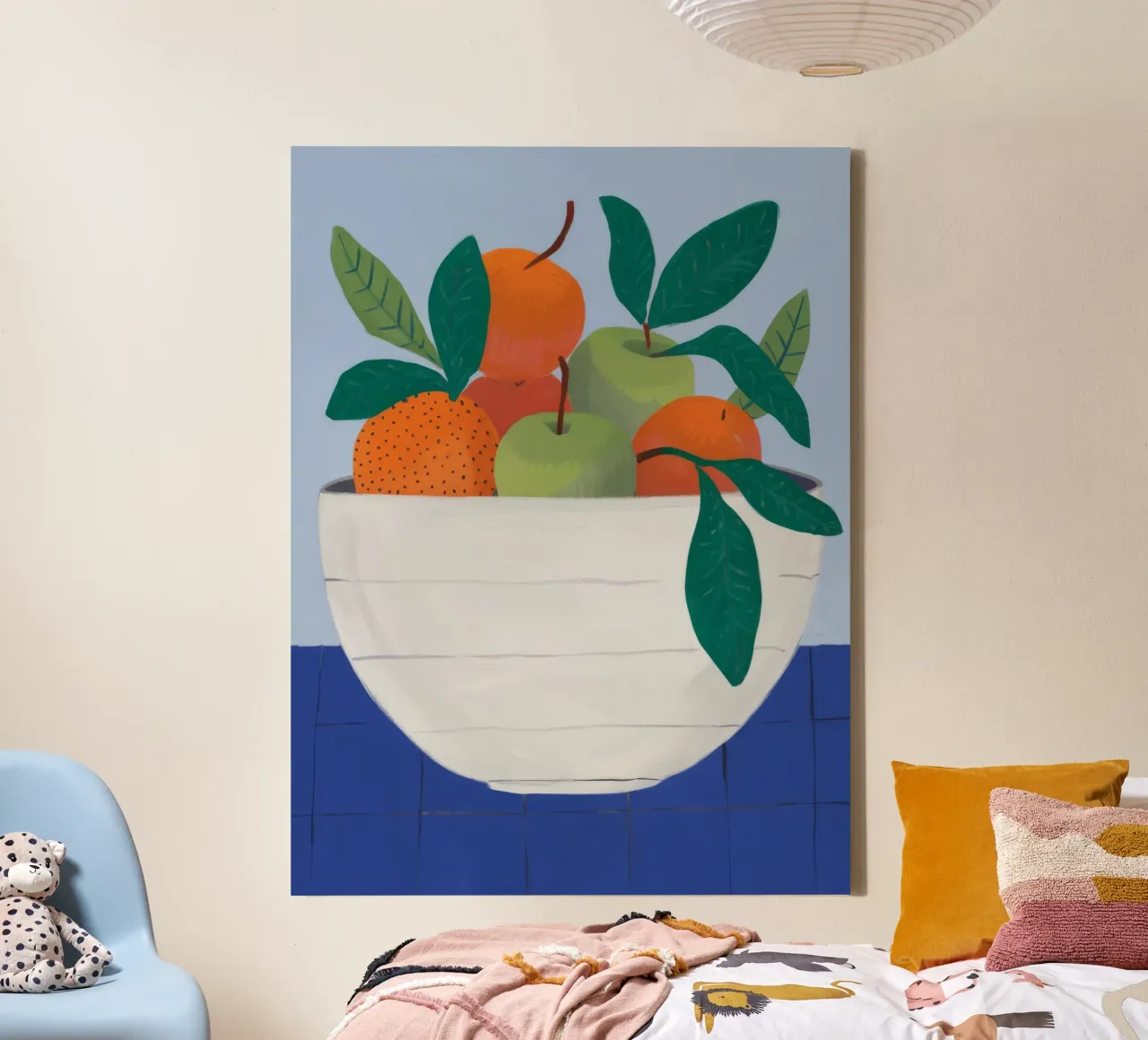 Guava Bowl Freshness canvas with Floater frame by Lumie Layers