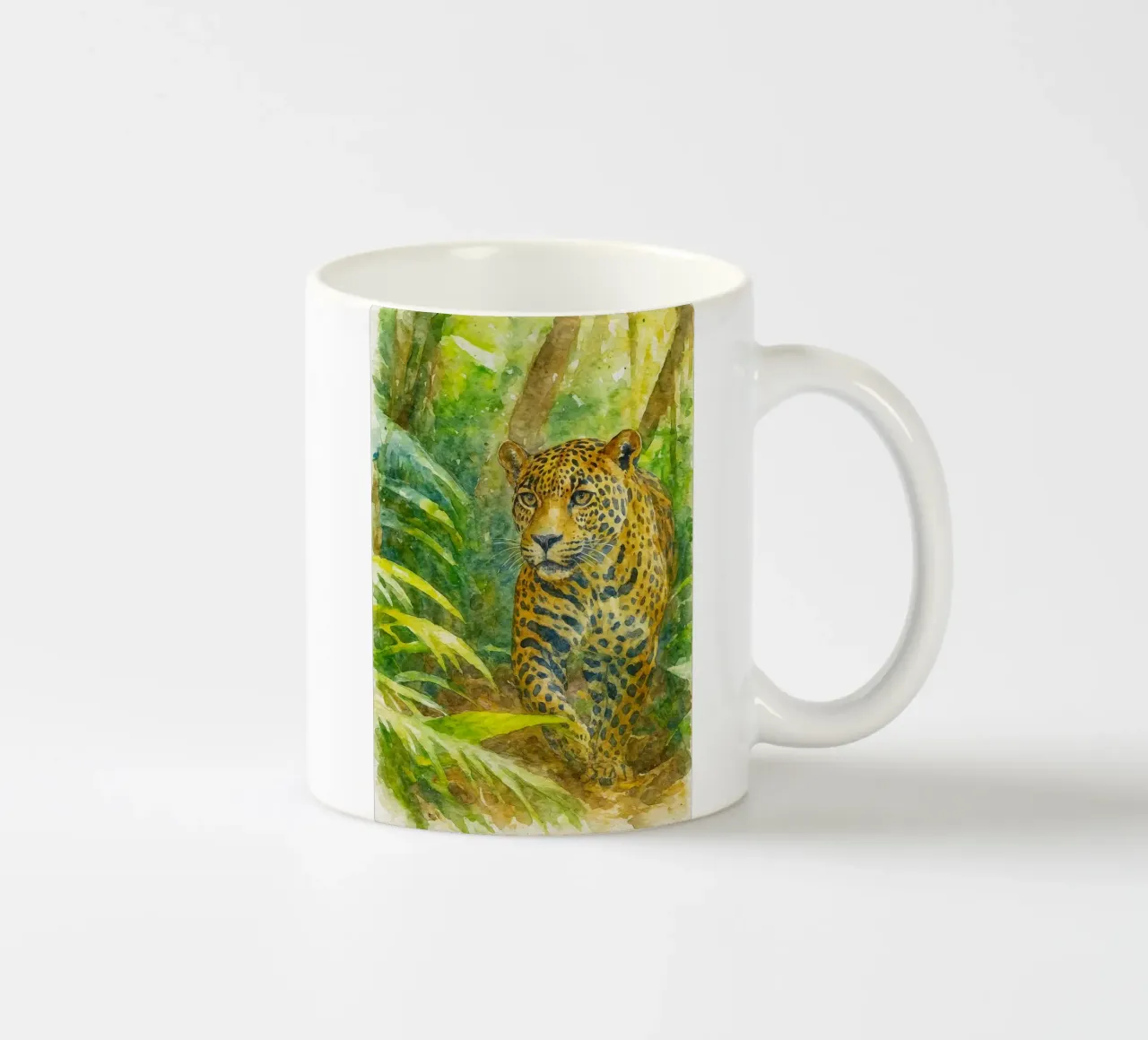 tijger schilderij tekening keramische mok van lauraa