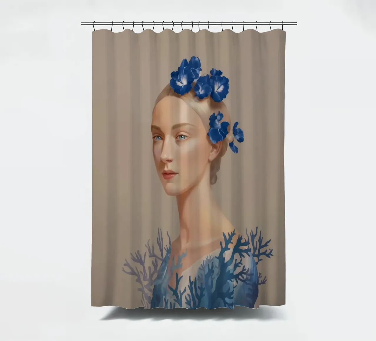 Profilo di Azure Bloom tenda da doccia da Vivid Reverie