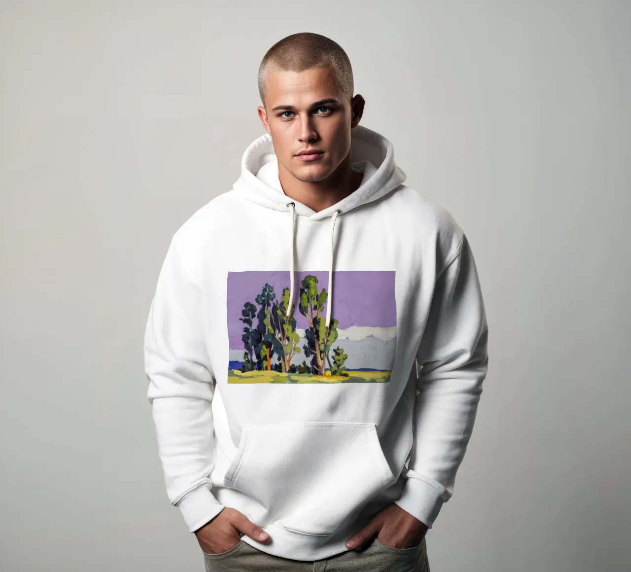 Pioppi Maestà Viola felpa con cappuccio da Radiance Landscape