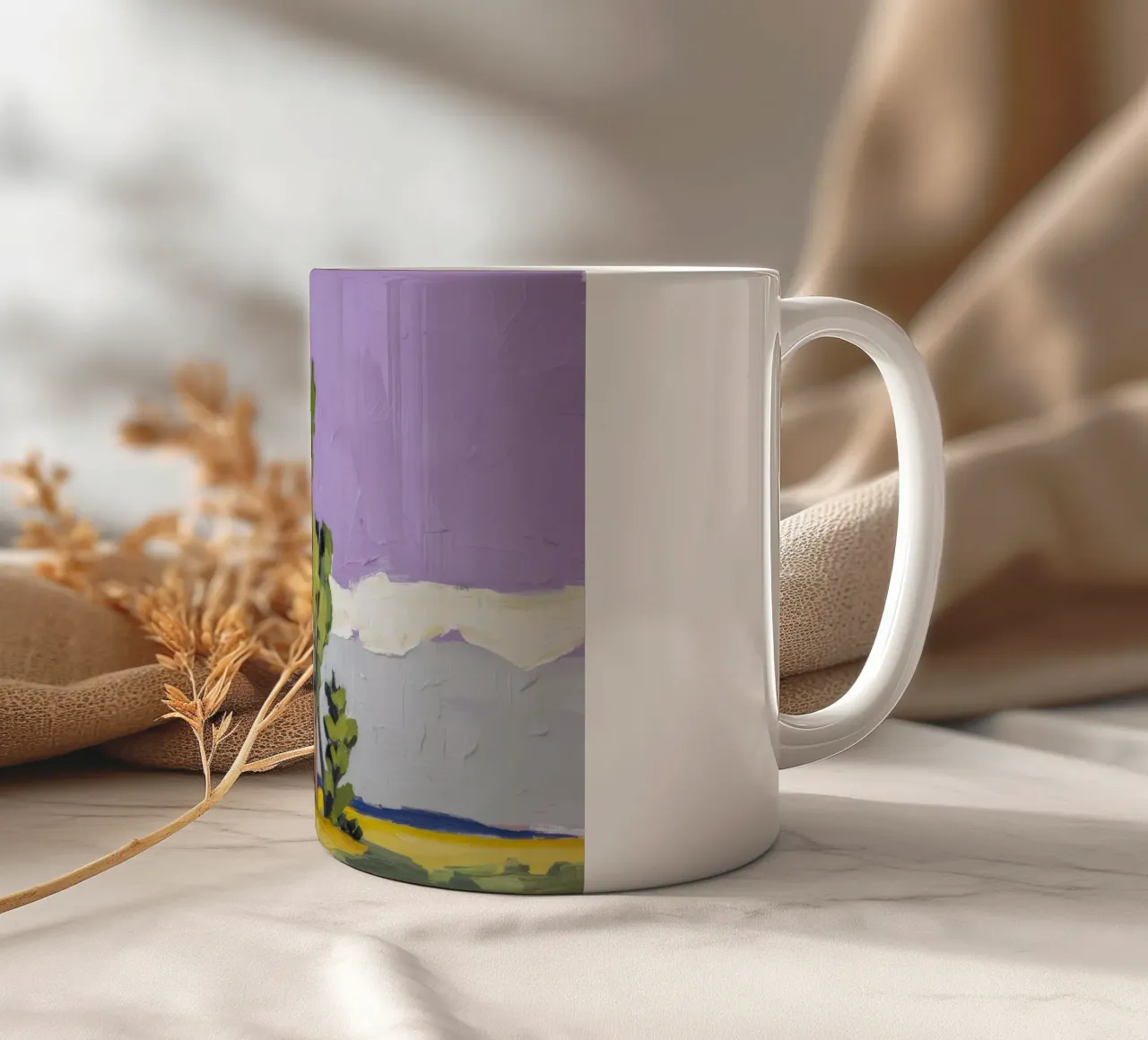 Pioppi Maestà Viola tazza in ceramica da Radiance Landscape