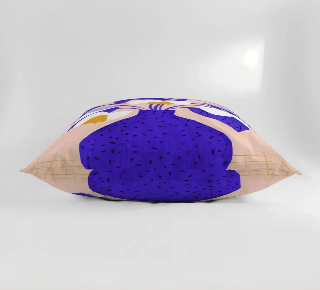 Cobalt Bloom Harmony decorative cushion by Moonlite Desire