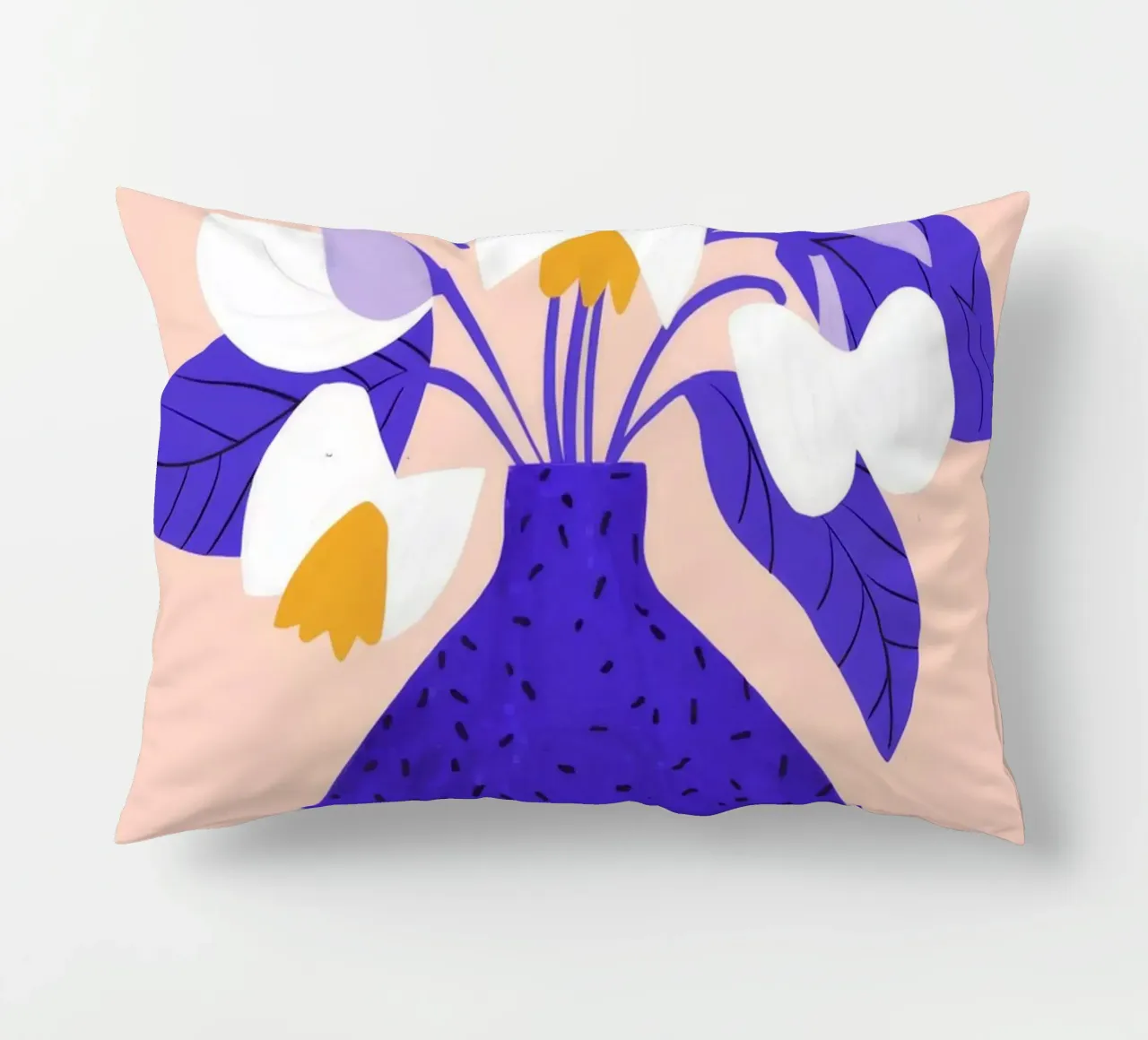 Cobalt Bloom Harmony decorative cushion by Moonlite Desire