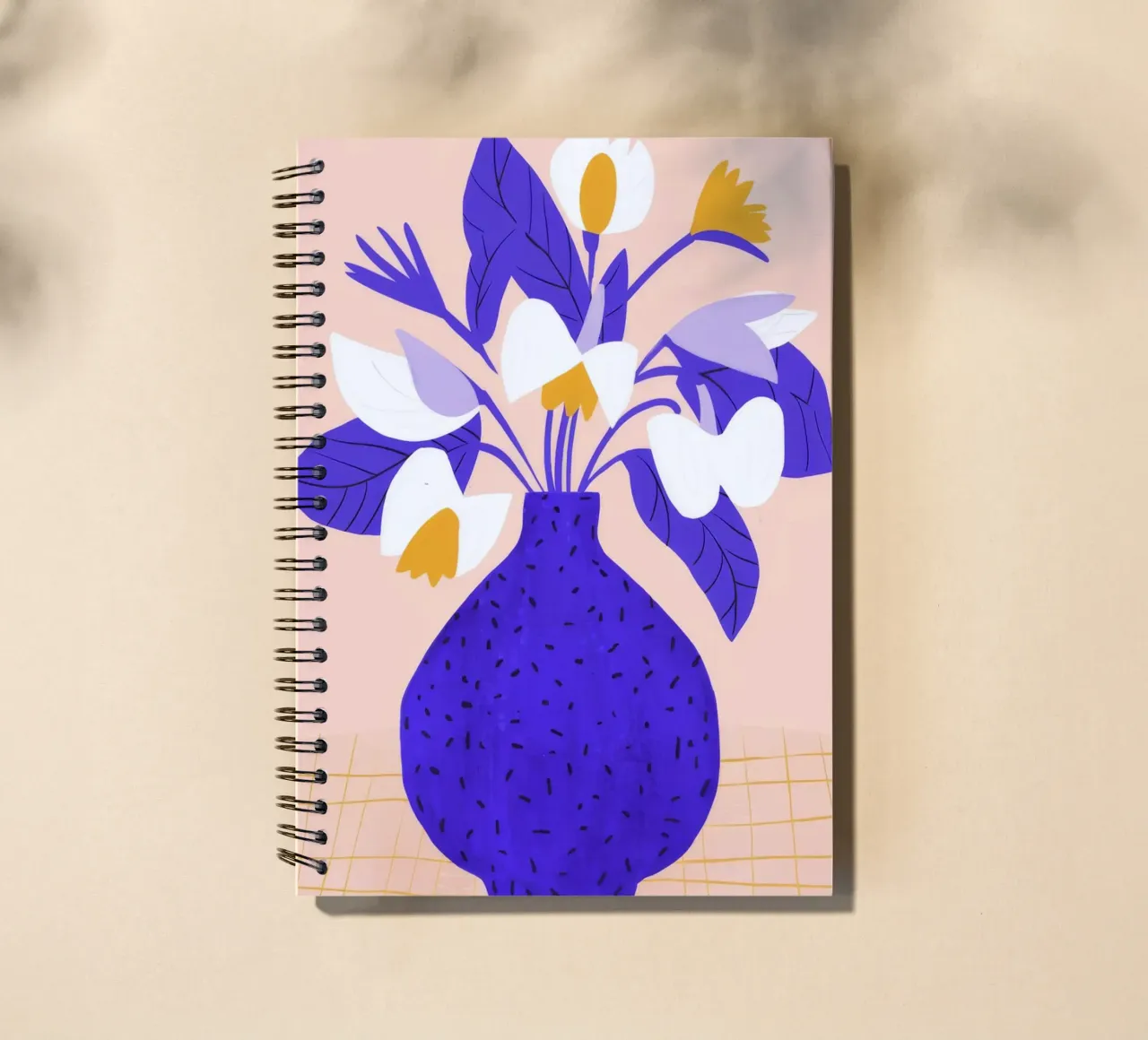 Cobalt Bloom Harmony spiral notebook by Moonlite Desire