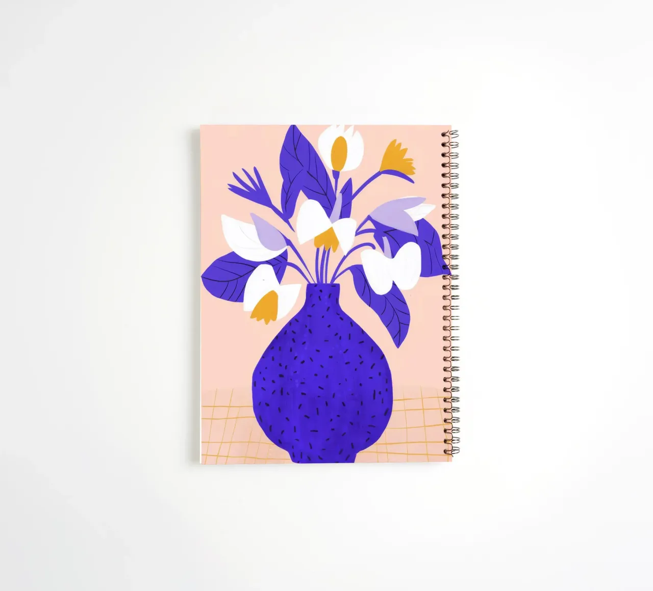 Cobalt Bloom Harmony spiral notebook by Moonlite Desire