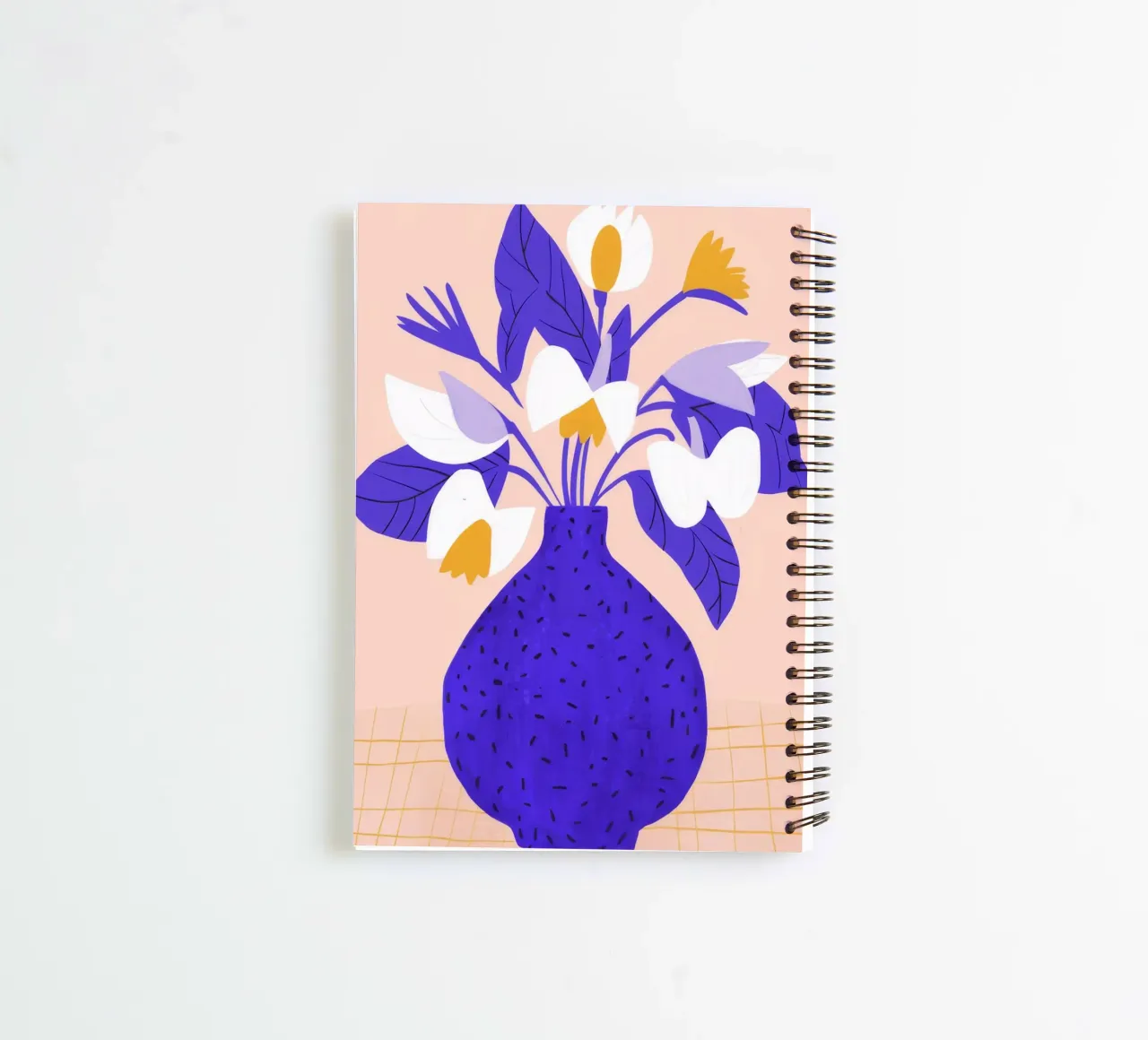 Cobalt Bloom Harmony spiral notebook by Moonlite Desire