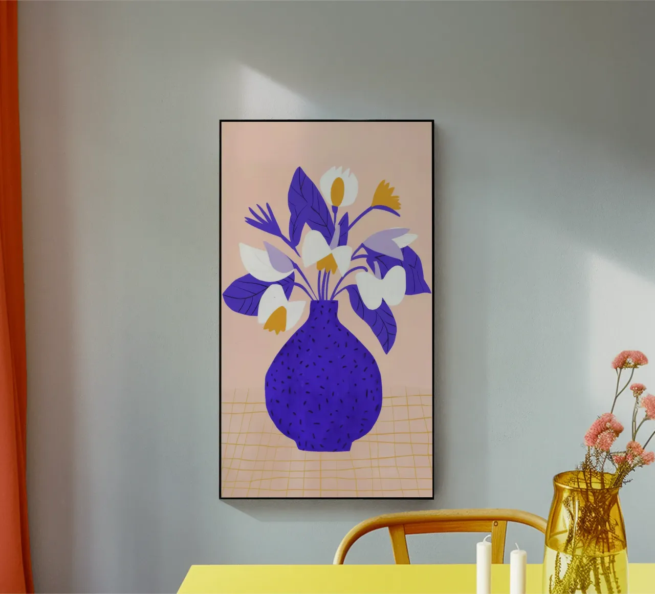 Cobalt Bloom Harmony acrylic glass by Moonlite Desire