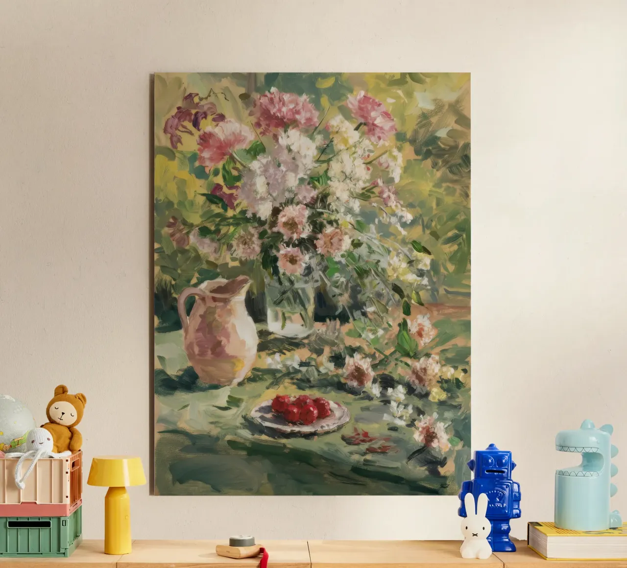 Profusione di fiori in giardino alluminio dibond da Lush Essence