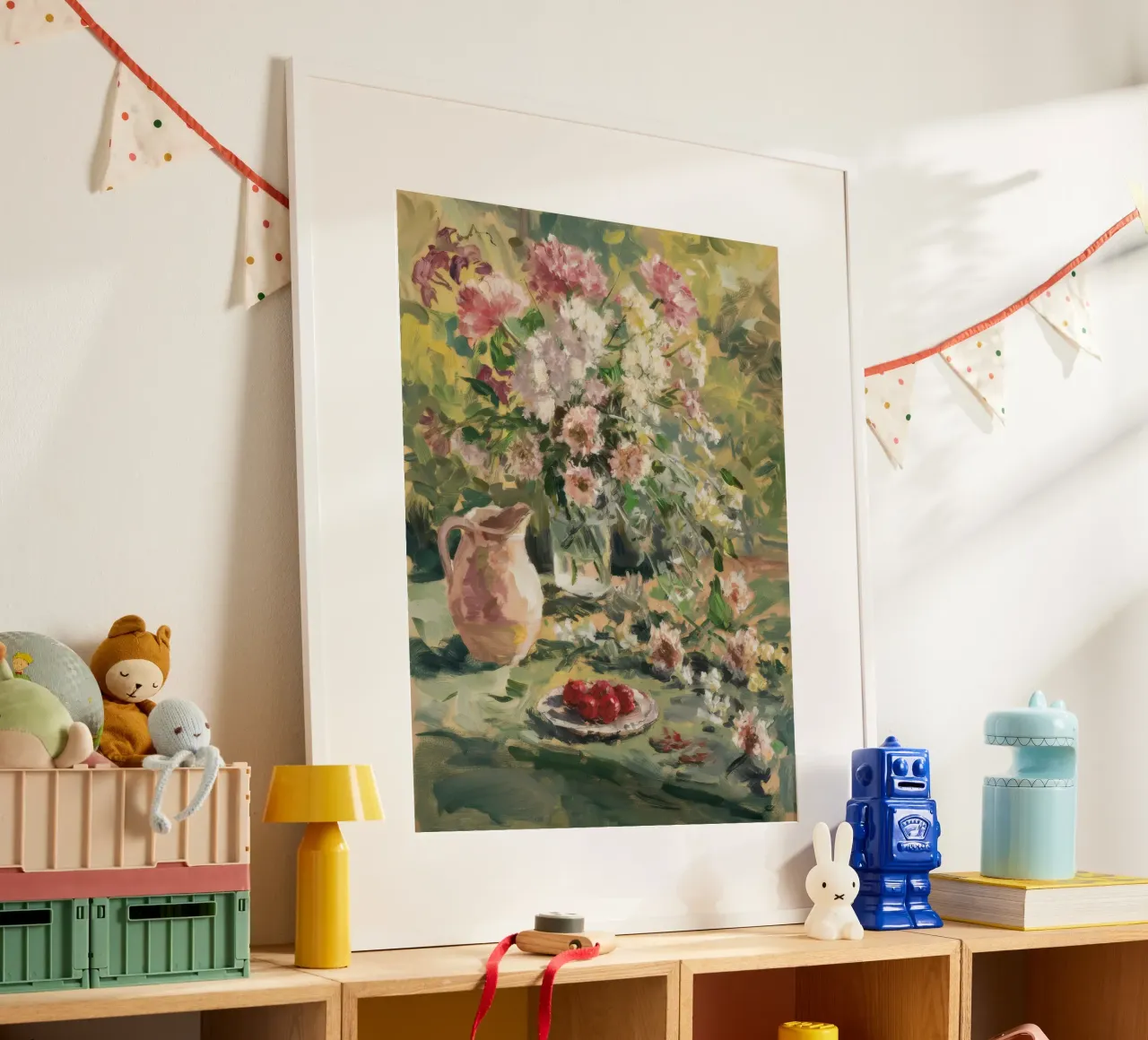 Profusione di fiori in giardino poster da Lush Essence