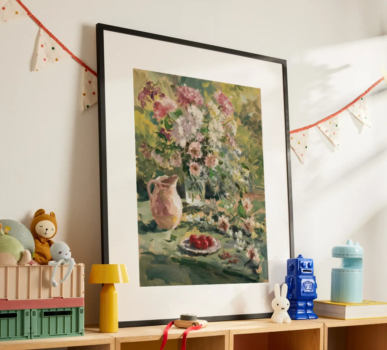 Profusione di fiori in giardino poster da Lush Essence