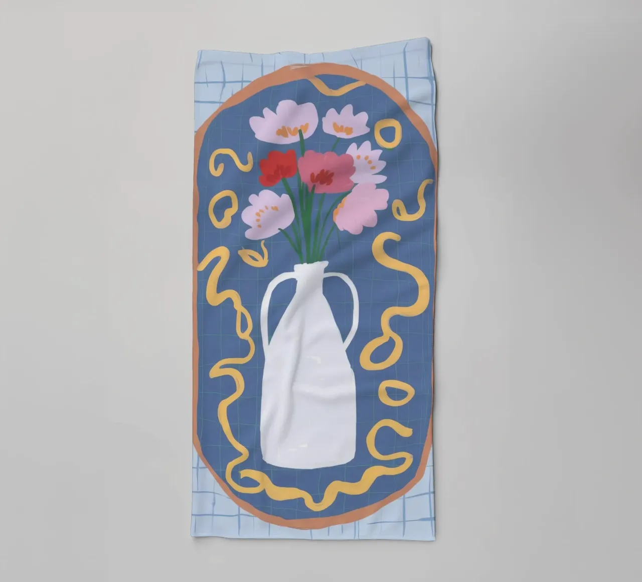 Ritratto di brocca ad arco asciugamano da bagno da Moonlite Desire