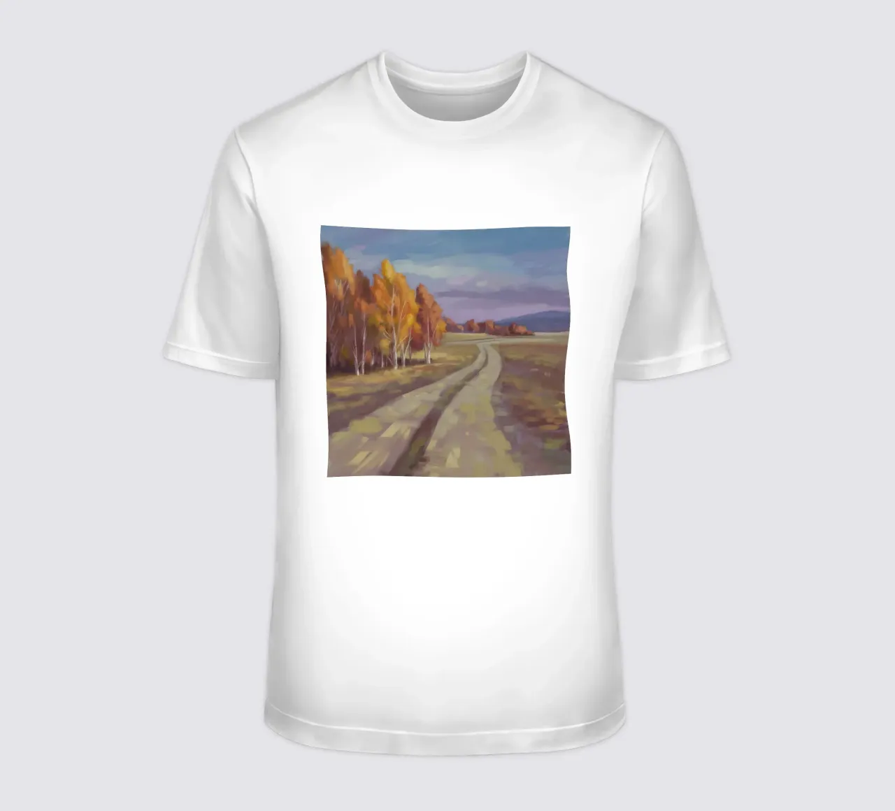 Road's Autumnal Whisper t-shirt by Radiance Landscape