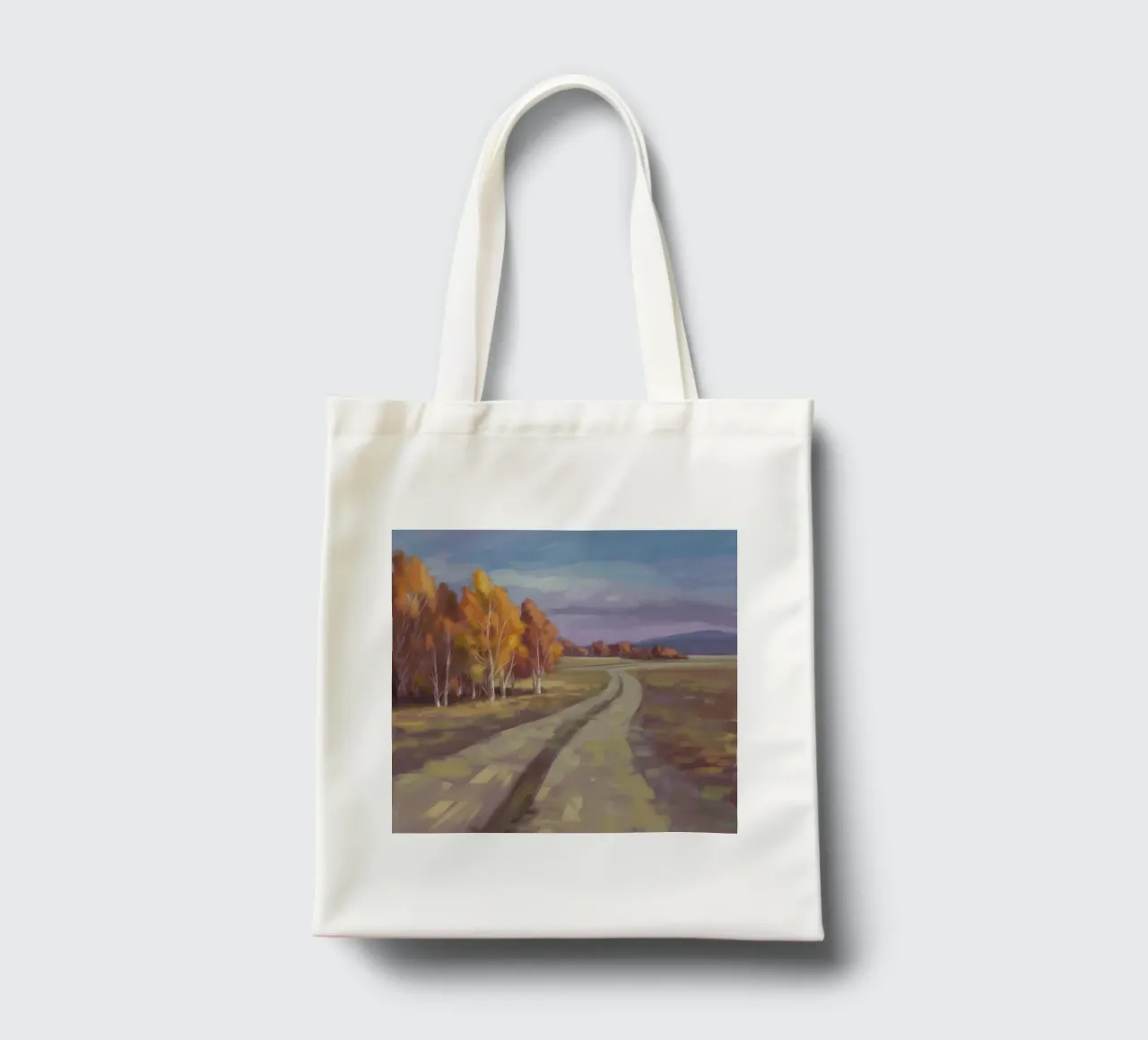 Road's Autumnal Whisper tote bag by Radiance Landscape
