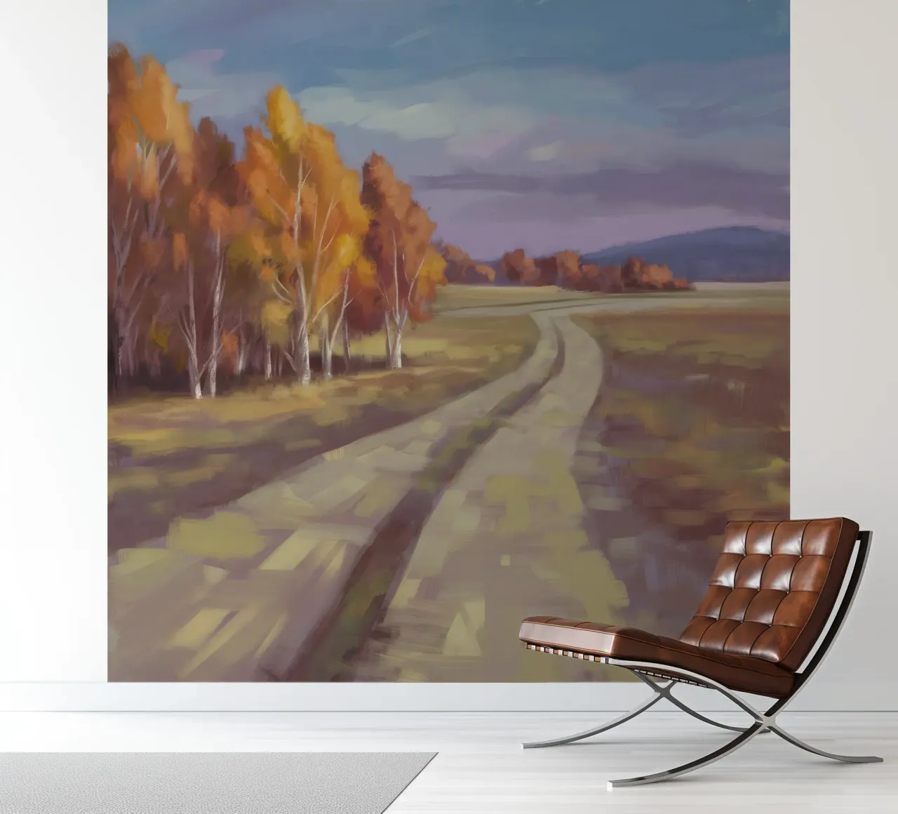 Road's Autumnal Whisper photo wallpaper by Radiance Landscape