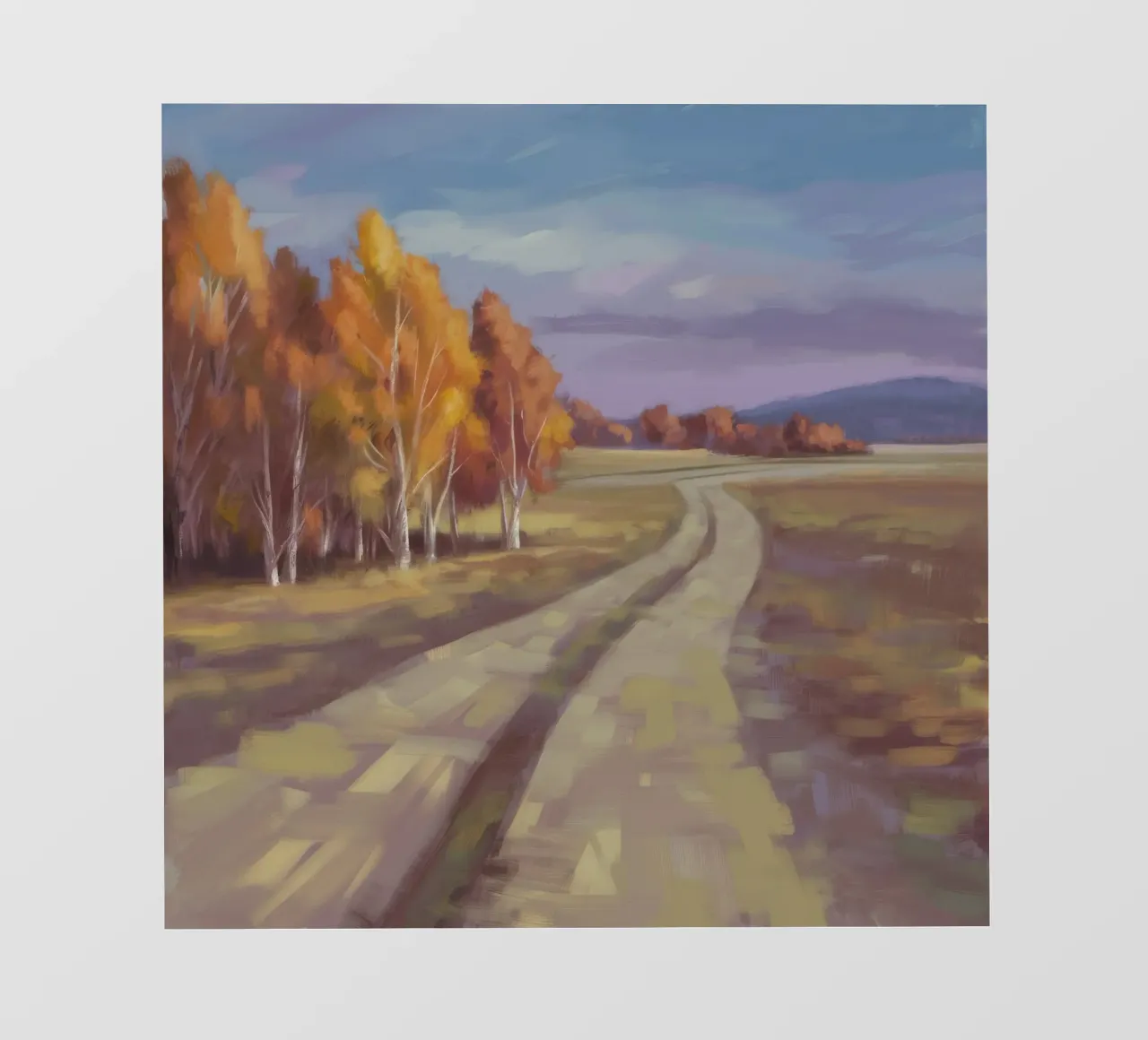 Road's Autumnal Whisper photo wallpaper by Radiance Landscape