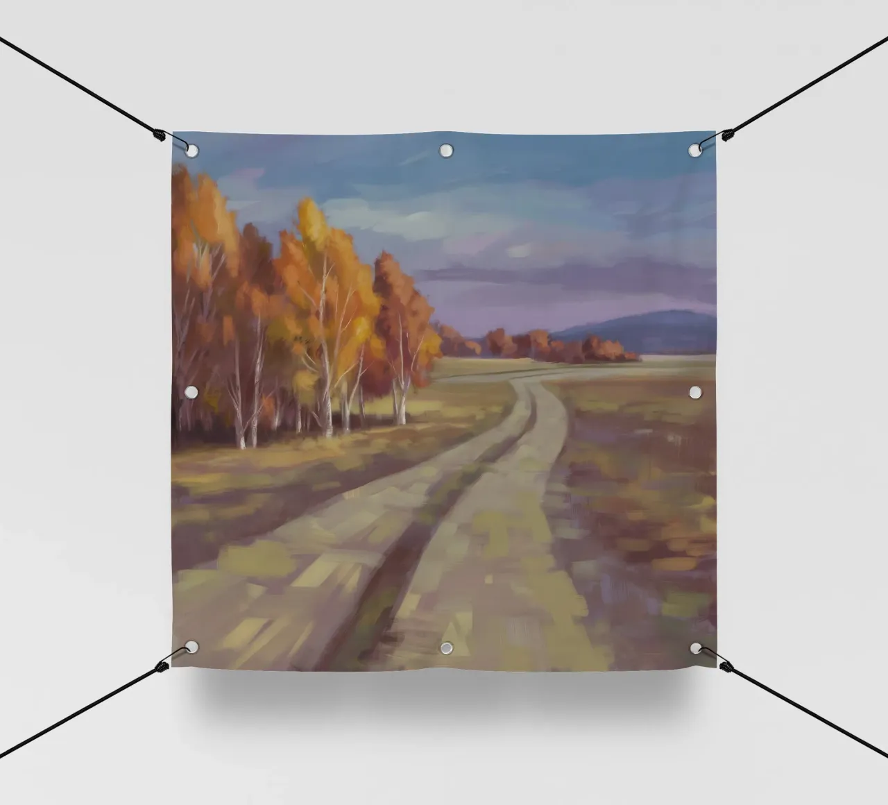 Il sussurro autunnale della strada telo in pvc da Radiance Landscape