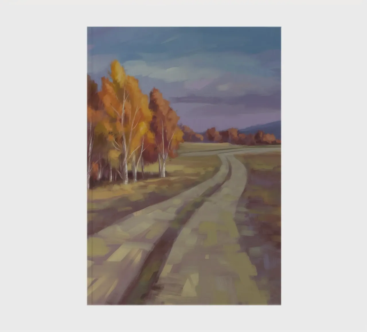 Le murmure automnal de la route carnet de notes de Radiance Landscape