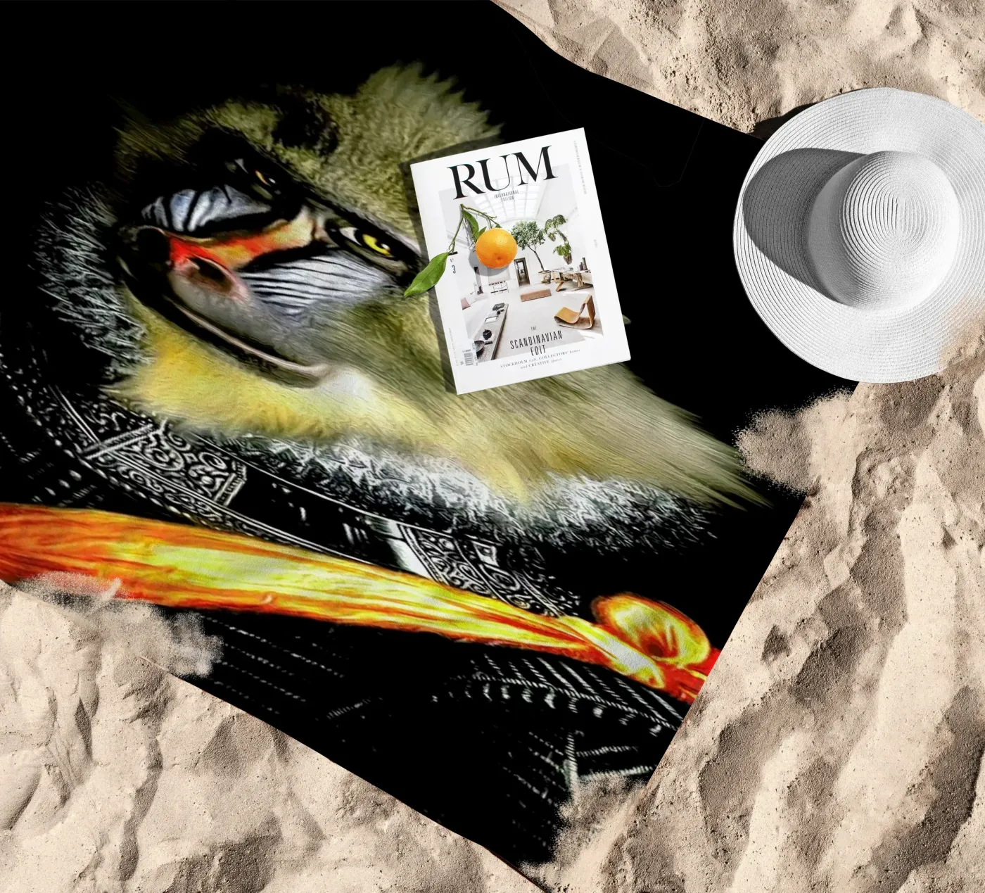 Lucio beach towel by Tein Lucasson