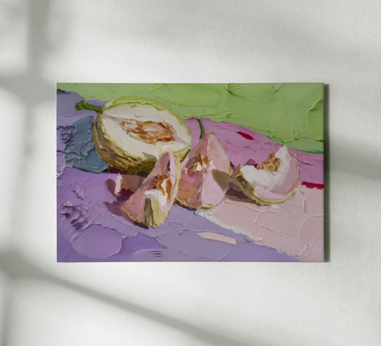 Garlic Bulb Study canvas with Floater frame by Lush Essence