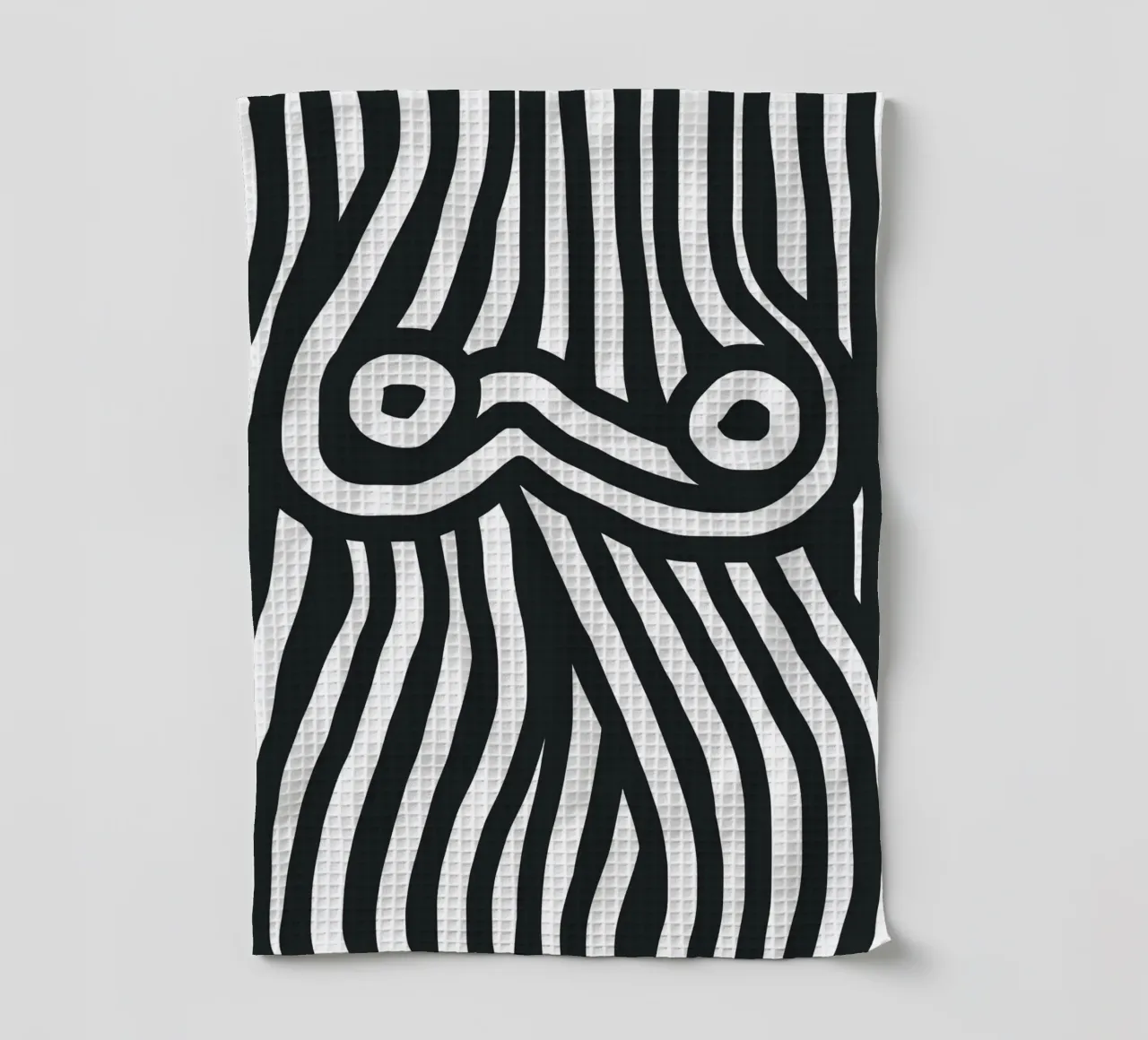 Nudo artistico a righe nere canovaccio da cucina da Little Dean