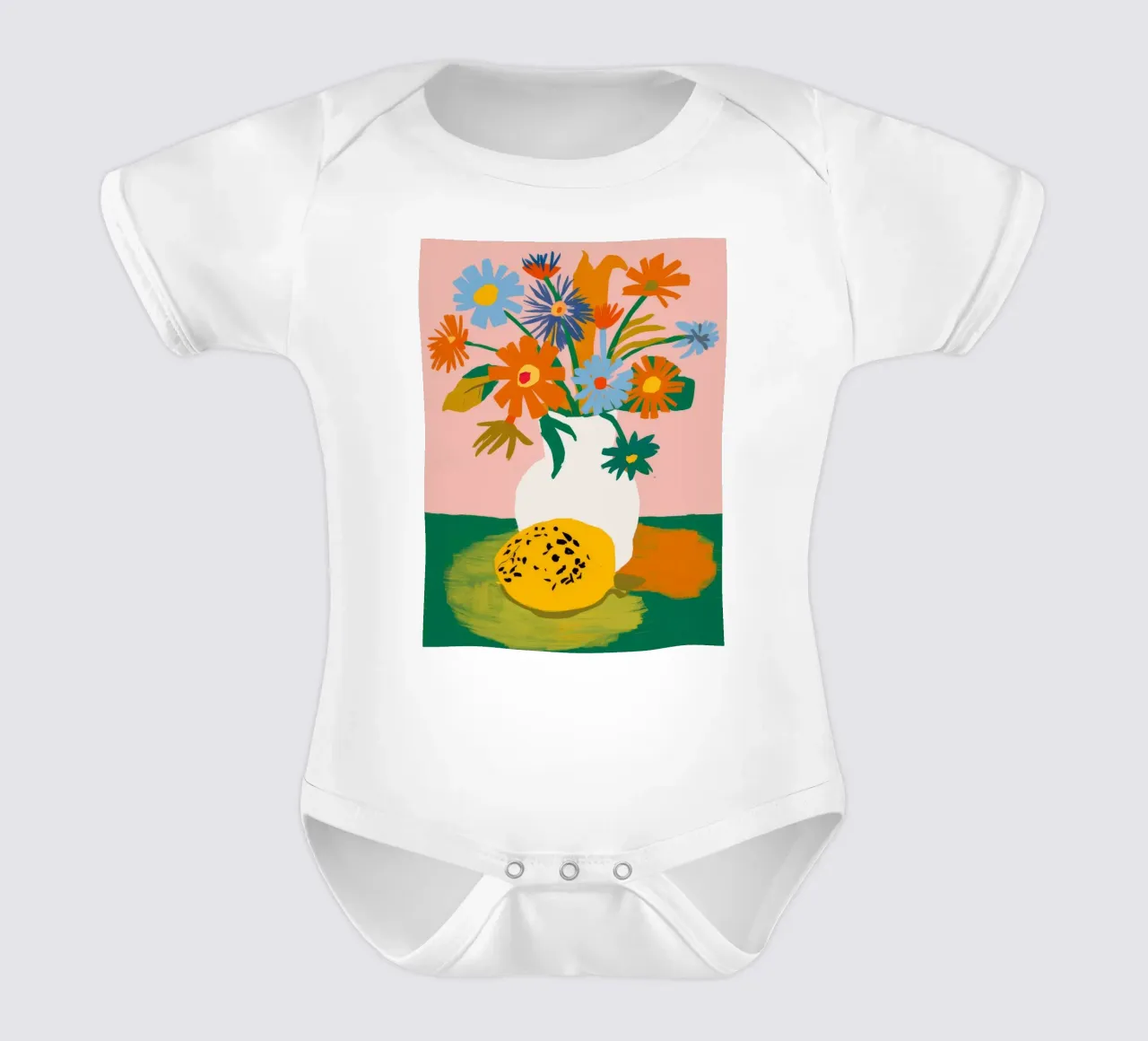 Armonia di frutta tropicale body neonato maniche corte da Moonlite Desire
