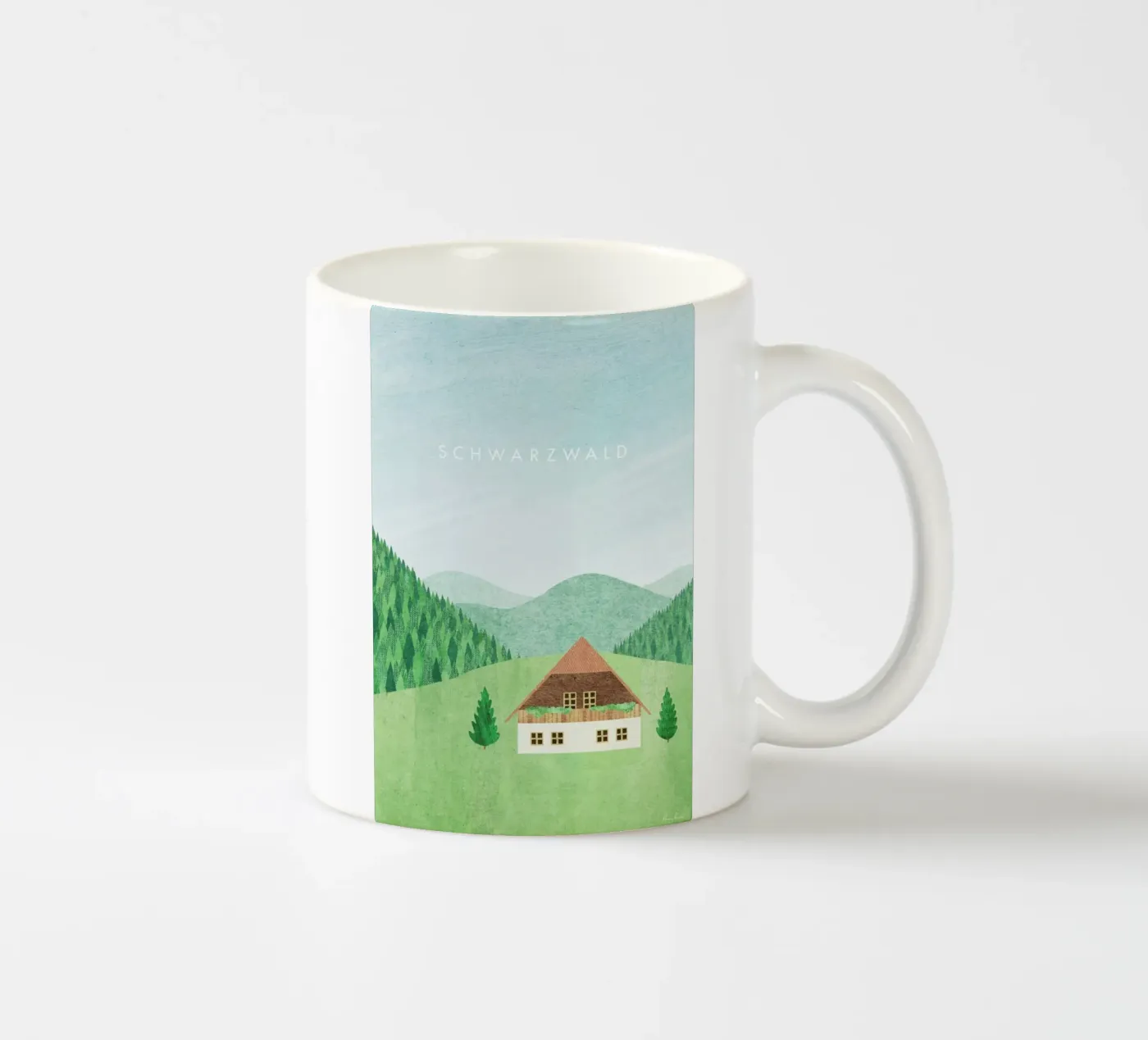 Schwarzwald ceramic mug by Henry Rivers