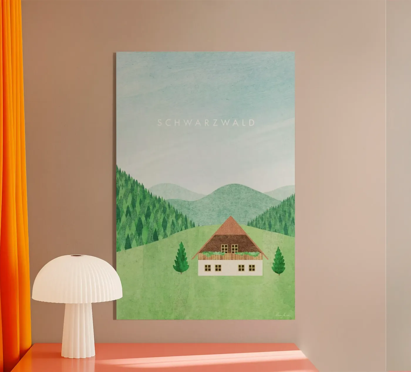 Schwarzwald acryl van Henry Rivers