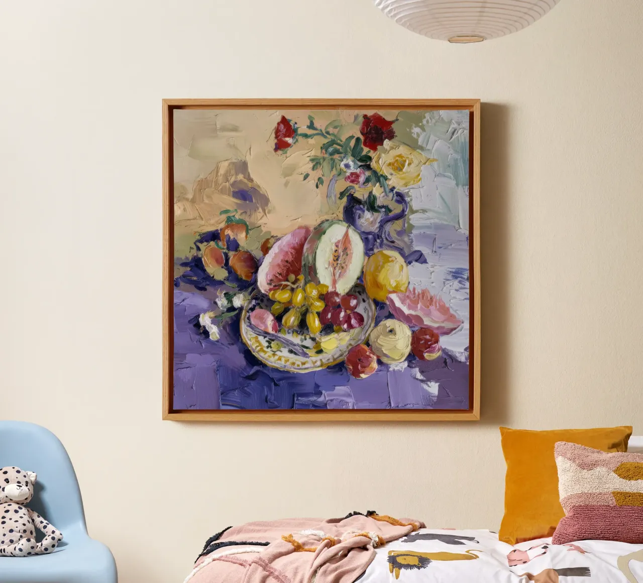 Cornucopia di frutta esotica tela con Cornice a cassetta da Lush Essence