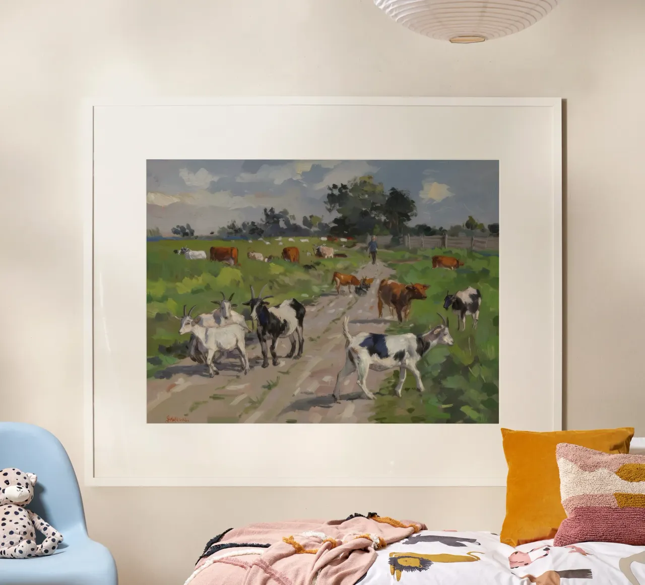 Zacht grazen in de wei poster van Radiance Landscape