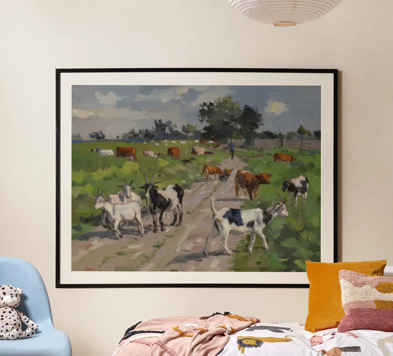 Zacht grazen in de wei poster van Radiance Landscape