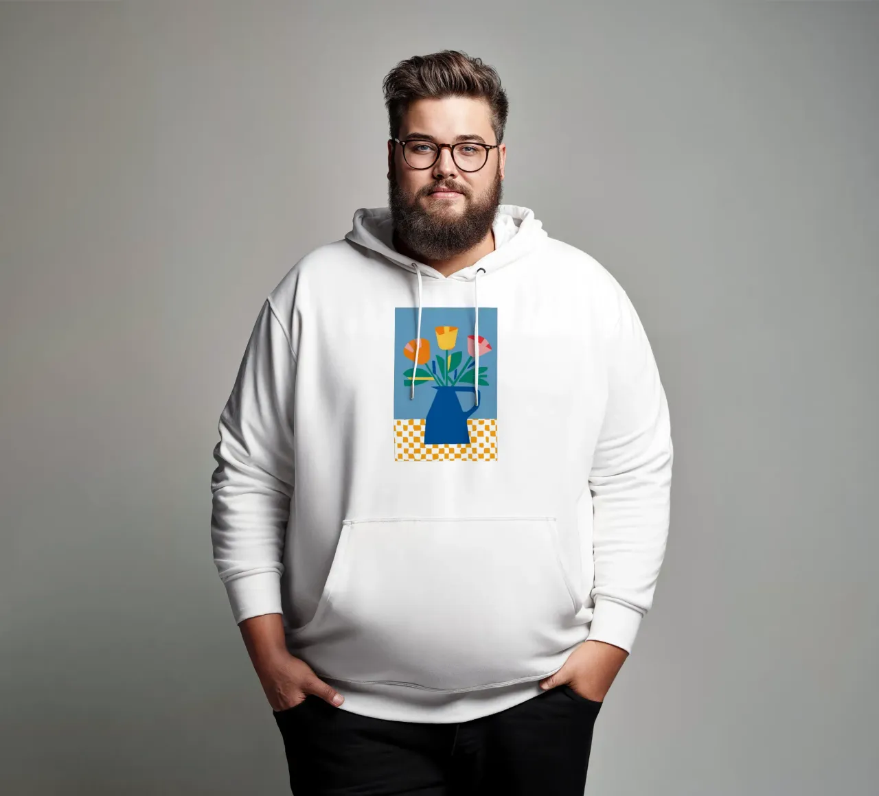 Colorblock Tulip Pop hoodie by Moonlite Desire