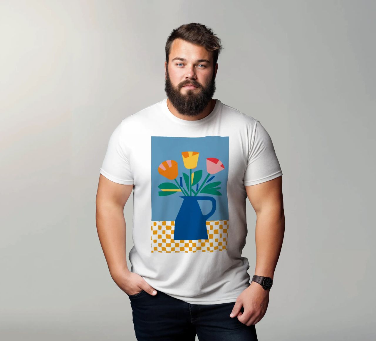 Tulipano colorblock Pop t-shirt da Moonlite Desire