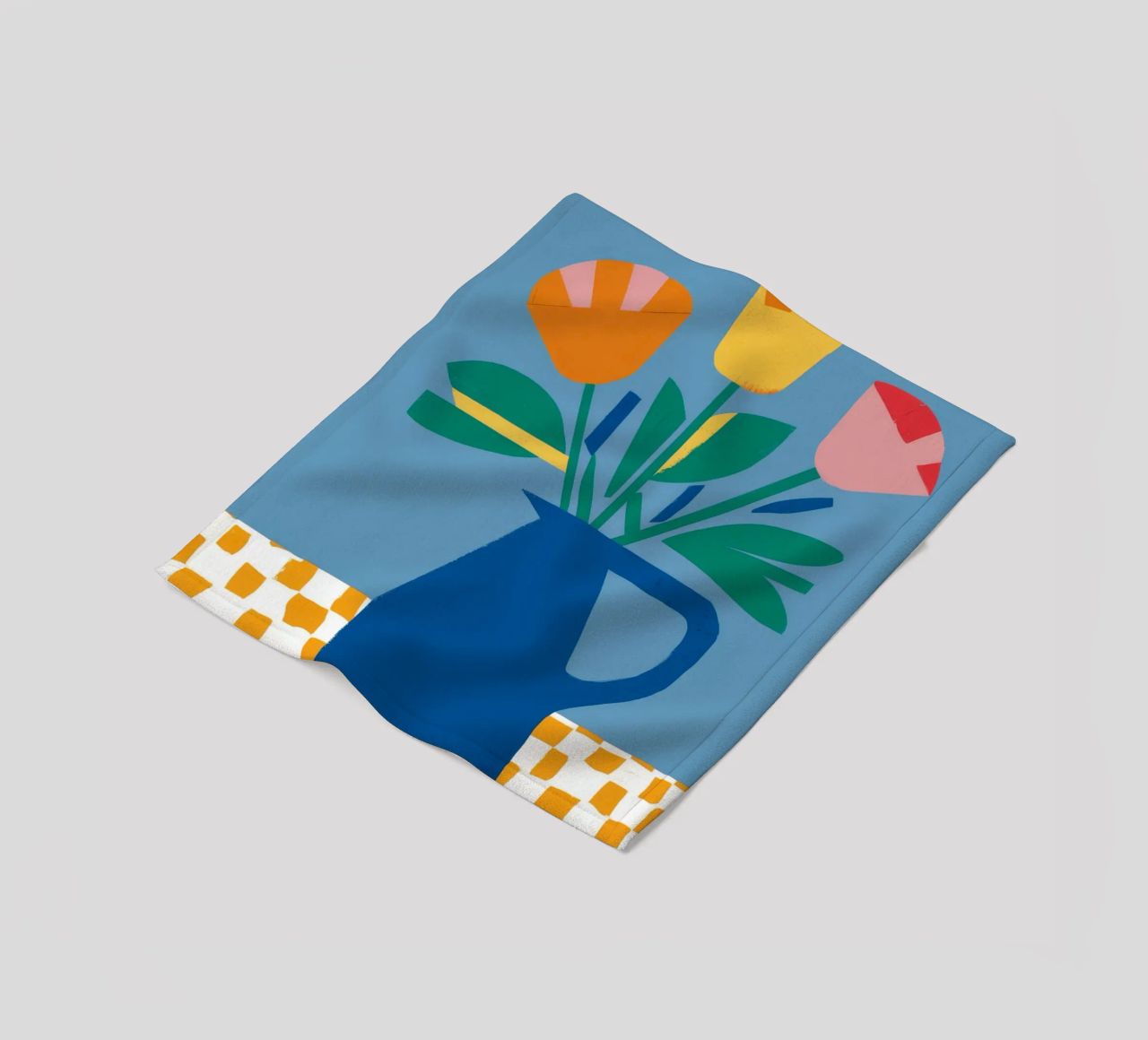 Tulipano colorblock Pop coperta in pile da Moonlite Desire