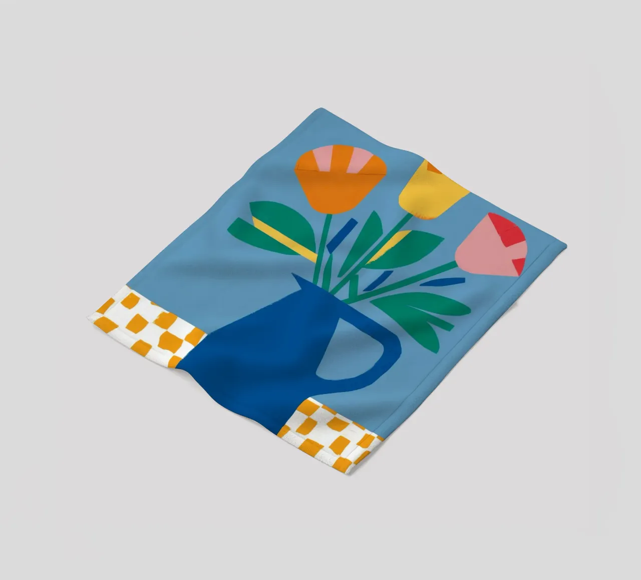 Tulipano colorblock Pop coperta in pile da Moonlite Desire