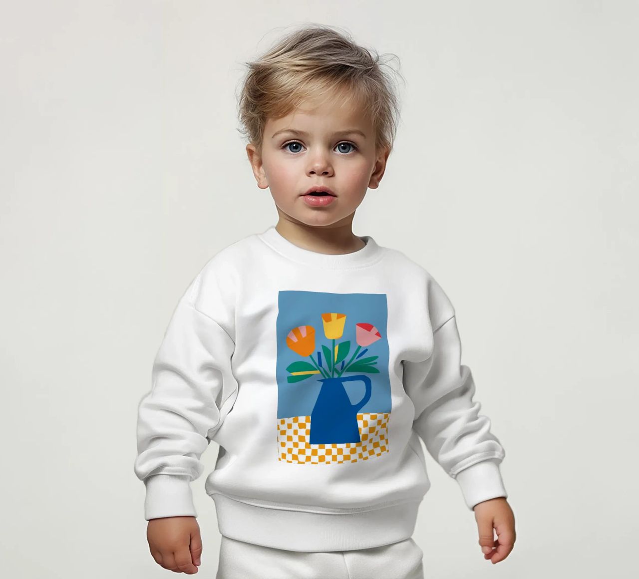 Tulipano colorblock Pop felpa neonato da Moonlite Desire
