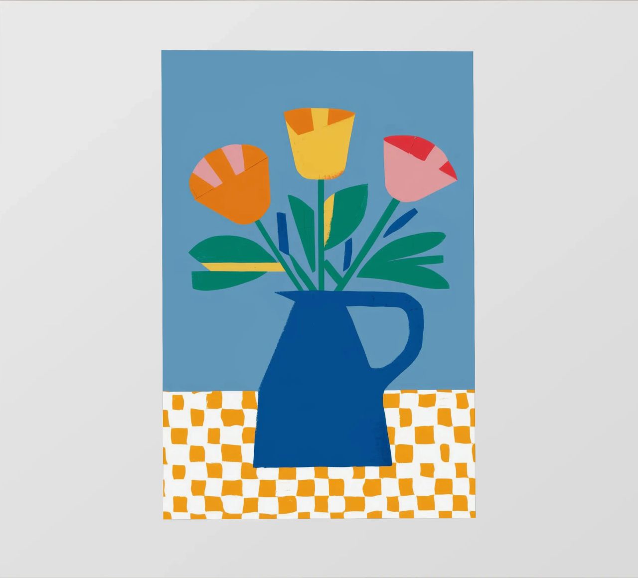 Tulipano colorblock Pop pellicola backlit da Moonlite Desire