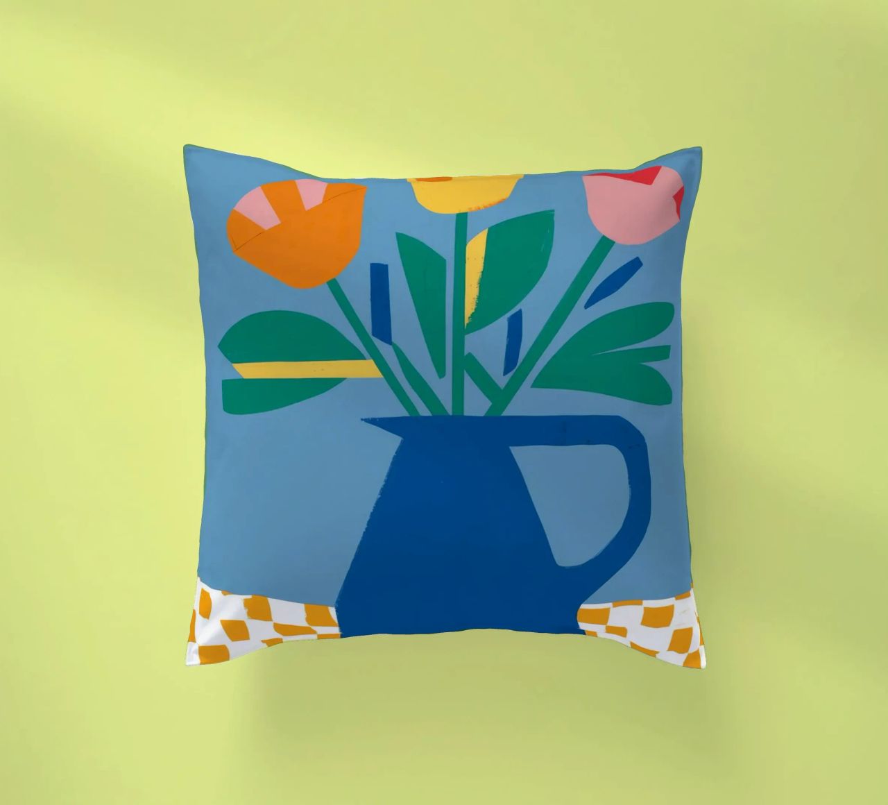 Tulipano colorblock Pop cuscino da Moonlite Desire