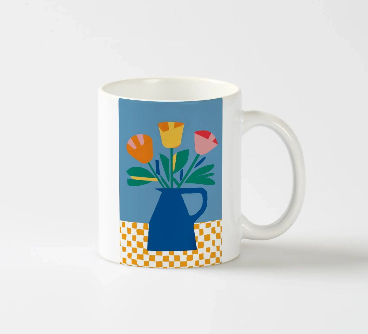 Tulipano colorblock Pop tazza in ceramica da Moonlite Desire