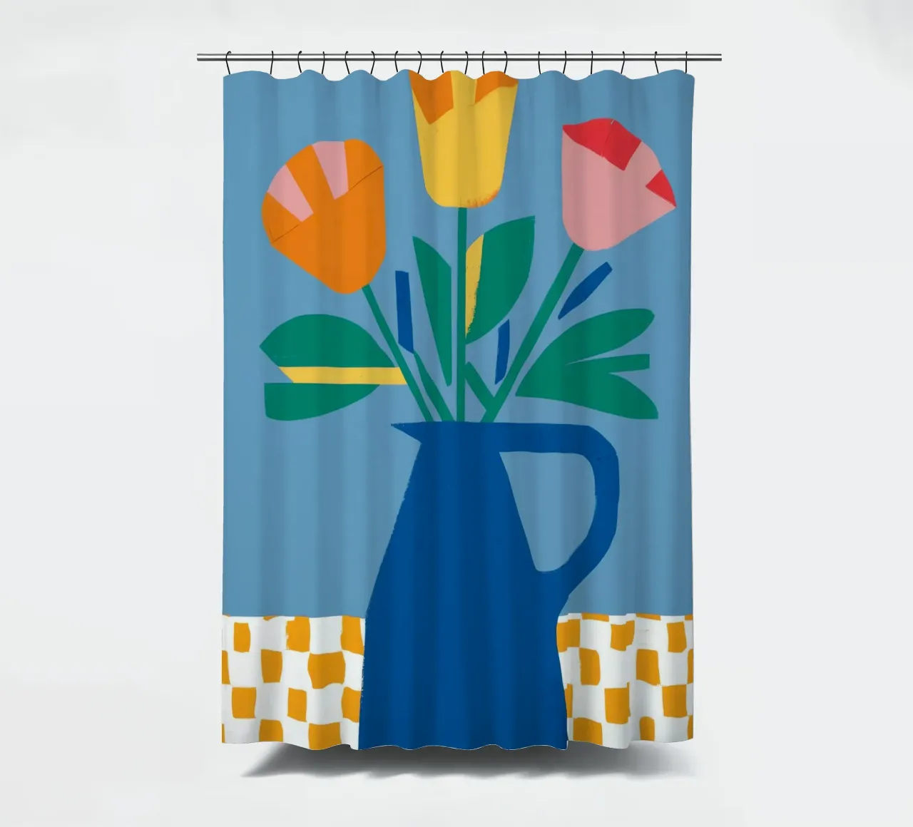 Tulipano colorblock Pop tenda da doccia da Moonlite Desire