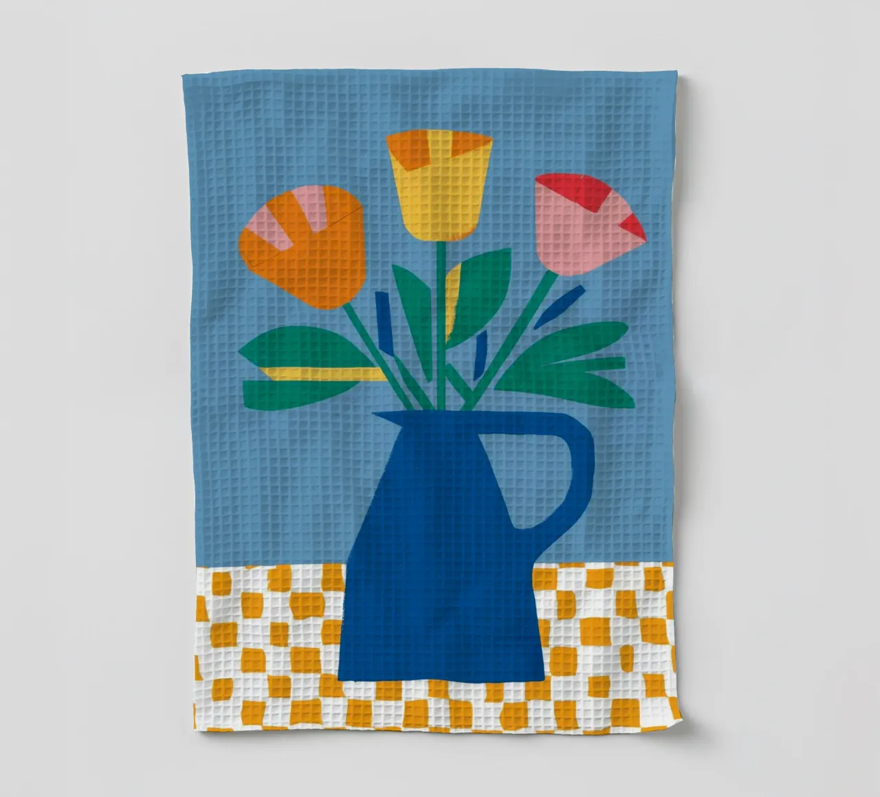 Tulipano colorblock Pop canovaccio da cucina da Moonlite Desire